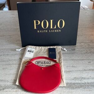 Polo Ralph Lauren Polo ID Leather Pouch NWT Night Out, Urban, Minimalist, Soft